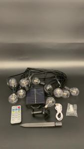 G40 Solar String Light Bulbs Outdoor Waterproof Garden Patio Decor LED Fairy Globe Bulb Lamp Warm White USB Charging Remote Control For Backyard Party Camping Fence Holiday Docor