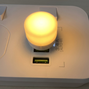LED USB Portable Night Light with Small Light Bulb Modern Design ABS Indoor Lighting White Warm White Compact for Bedrooms Hallways