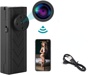 ZZOOI Mini Button Spy Camera Wireless Nanny Cam - HD 1080P Hidden Camera with Motion Detection Remote App Control - Small Security HD Camera