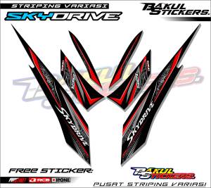 STRIPING VARIASI SUZUKI SKYDRIVE / STICKER LIST VARIASI MOTOR SUZUKI SKY DRIVE