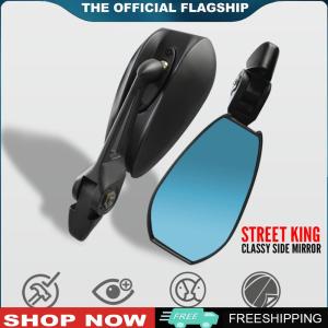 [TOPACE MALL]2Pcs Motorcycle Side Mirror Adjustable Anti-Glare Scooter Bar End Handlebar Mirror for Scooters ATV Bike Motorcycles