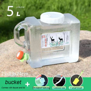 10L/15L Portable Food-Grade Water Container with Faucet for Camping Picnic Driving