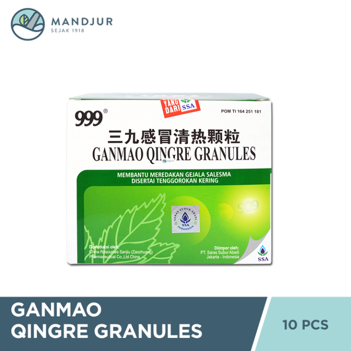 999 Ganmao Qingre Granules - Obat Flu, Masuk Angin, Meriang, Demam, Pilek