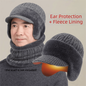 GTRBFDS Lớp lót mềm mại Mũ mùa đông ấm áp Làm dày Đan móc Mũ thể thao trượt tuyết Phong cách Chống lạnh Mũ len dày dành cho Nữ Giới Nam Giới