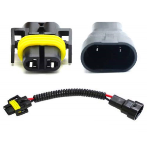 Car Headlight Fog Light Conversion Adapter Connector Cable Sockets Wire Harness 9006 Bulb to H11 H8 Adapter