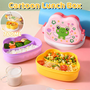 Cartoon Kid Lunch Box Kids Lunch Box with Spoon and Leak-Proof Compartment Portable Food Storage