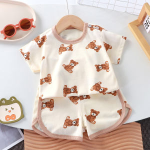 ByKiddos - Setelan Baju Santai Anak Anak Laki-Laki / Pakaian Rumah Gaya Casual Anak Motif Lucu