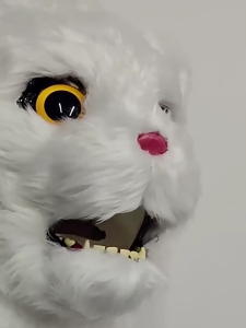 หน้ากากแมวหน้ากากฮาโลวีนปากเหมือนจริง Mover หน้ากากหัวสัตว์ชุดคอสเพลย์ฮัลโลวีนสำหรับเครื่องตกแต่งปาร์ตี้