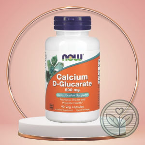 NOW Calcium D-Glucarate 500mg 90 Vegetarian Capsules Clean Non-GMO Formula Enhance Bodily Detox Processes Support Balanced Hormones Breast & Wellness