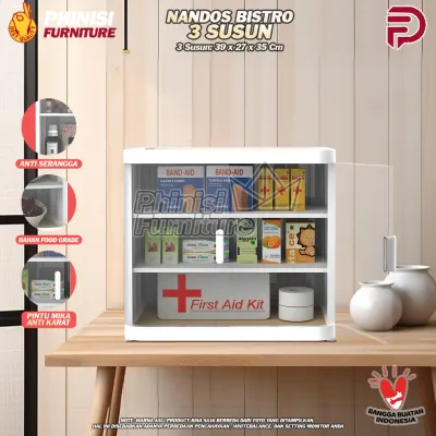 Lemari Penyimpanan Serbaguna - Naiba Bistro - Tempat Makanan Food Grade Tempat Obat Bisa untuk Tempat Kosmetik