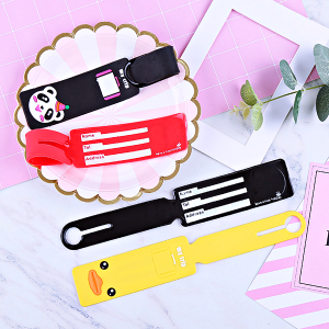 ป้ายแท็ก ติดกระเป๋า ป้ายชื่อซิลิโคน ห้อยกระเป๋า ลายการ์ตูน น่ารัก พร้อมส่ง