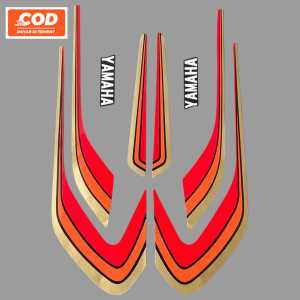 Striping Stiker yamaha rx s rxs special spesial Merah Standar Variasi Fullset Berkualitas