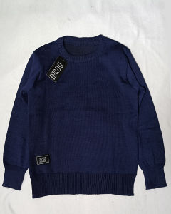 RH - Baju RAJUT SWERATER anak-anak kerah oblong lengan panjang Knitwear