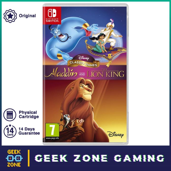 Nintendo Switch Disney Classic Games Aladdin The Lion King