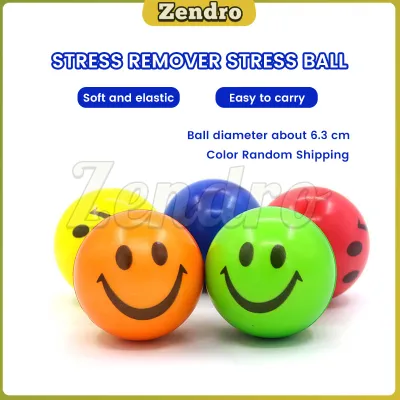 ZEO Stress Ball Smiley Emoji High Elastic Grip Ball Random Color 6.3cm