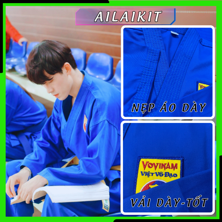 [HCM]Võ Phục Vovinam Loại A Ailaikit- Loại Tốt Xuất Khẩu Vải Tốt May ...