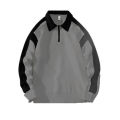Áo Sweater Polo Nỉ Nam Nữ Dài Tay Unisex Tay Phối Viền Khóa Kéo Cổ Thời Trang Yodi TOP NAM 278V2. 
