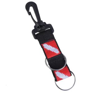 Scubas dây buộc Clip với webbings dây đeo và 2 keyrings antilost dây buộc Nylon scubas lặn dây buộc cho snorkeler