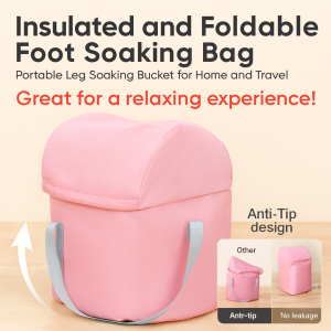 Foldable Constant Temperature Foot Soaking Bucket for All Seasons Suitable for Adults Office Workers Travelers Durable and Insulated