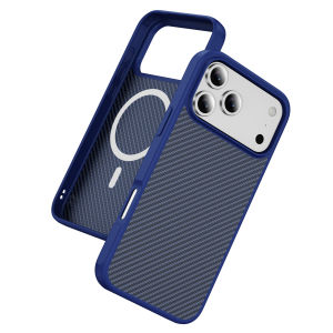 Wireless Charging Magnetic Carbon Fiber Texture Case For iPhone 17 Air 16 15 14 Plus 13 12 Pro Max 16E For Magsafe PC Hard Cover
