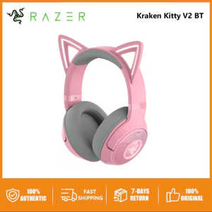 Razer Kraken Kitty V2 BT QUARTZ EDITION หูฟังบลูทูธไร้สาย รุ่นหูแมว พร้อมไฟ Chroma RGB
