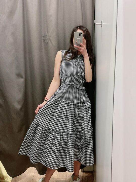 Uniqlo plaid clearance dress