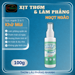 Xịt Thơm & Làm Phẳng Quần Áo Zily Chai 100 g