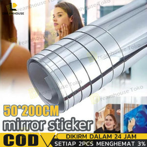 Stiker Cermin Rias Dinding Cermin Sticker Dinding Wallpaper Tempel Anti Pecah Miror Dekorasi 60*100CM/50*200CM