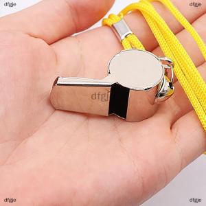 [COD] dfgje Metal Whistle Referee Rugby Stainless Steel Whistles Soccer Football Basketball Party Training School Cheerleading Tools
