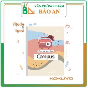 Lốc 5 quyển vở kẻ ngang có chấm Campus Mode & Cool 120 trang