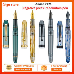 Asvine V126 matte transparent acrylic negative pressure inked pen student practice gift set