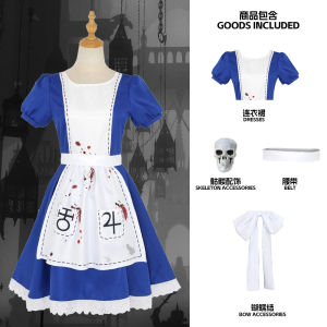Alice trở lại một cách điên rồ cos Yêu Alice Alice Trang phục hầu gái cosplay Trang phục biểu diễn sân khấu
