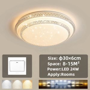 Tricolor LED Ceiling Light Modern Design Ceiling Light For Living Room Ceiling Lamp Children Room Bedroom Ceiling