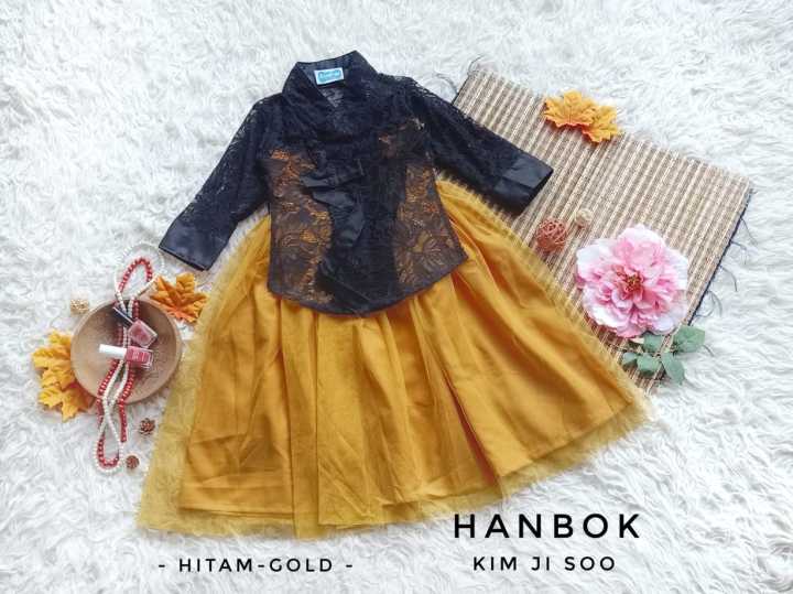 HANBOK Kim Ji Soo (outer tanpa furing) Hanbok Anak Perempuan