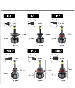 G9 ไฟหน้ารถยนต์ LED หลอด LED หกด้าน H4 H7 H11 9005 9006 9012 ไฟหน้าคุณภาพสูง