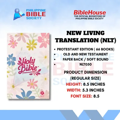 Bible House New Living Translation Pink Cover| Old and New Testament | Philippine Bible Society