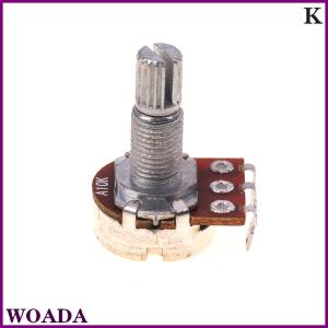 WOADA A500K B500K A250K B250K A50K B50K A25K B25K Potentiometer Splined Small Pot Electric Guitar Bass Effect Amp Tone Volume18mm Shaft Parts
