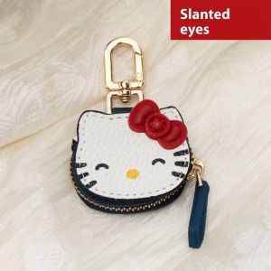 JOYNCLEON Dễ thương Kitty chất liệu da PU Móc Chìa Khóa Charm Gắn Túi phổ quát cho trẻ em và người lớn