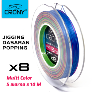 Senar pancing super kuat PE X8 Crony Pro Braid 50M sd 600M