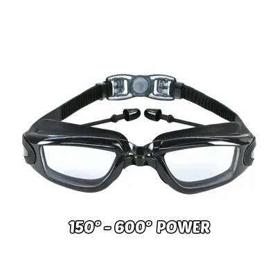 FDS (150°-600°) Adult Anti Fog Swimming Goggles High Defination Waterproof Glasses Tinted UV Protection For People With Low Vision (Power Edition)