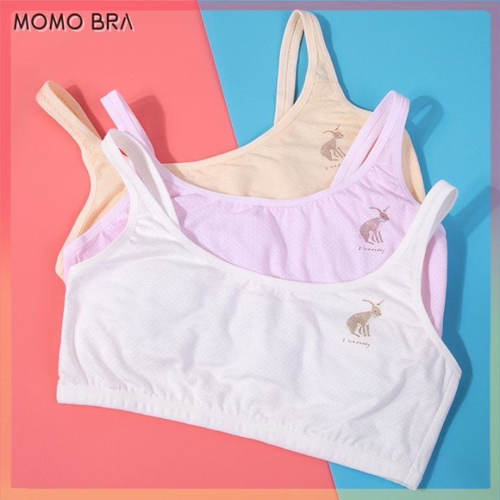 MOMO 9-15yrs Kids Bra Baby Bra Girls Bra Cotton Training Bra Student ...