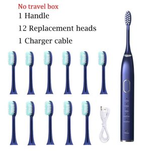 2023 New Sonic Electric Toothbrush USB Rechargeable Metal Teeth Brush IPX7 Waterproof For Adults Teeth Whitening Cleaning Brush