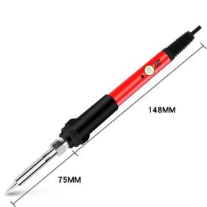 NOWNICE Nhiệt độ có thể điều chỉnh Mỏ hàn điện Làm nhanh Đầu thay thế được Bộ dụng cụ hàn mini Công suất 60W Bút hàn điện