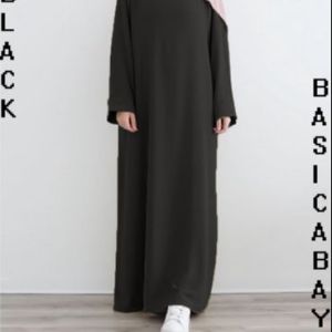 ( BISA COD ) ABAYA TURKI/GAMIS POLOS  WANITA SIZE S M L XL XXL