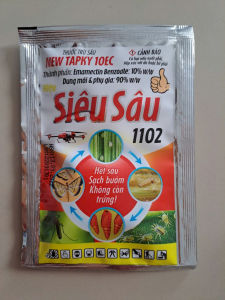 siêu sâu 1102 20ml : diệt sâu cuốn lá muỗi hành nhện gié sâu đục trái cà sâu đục trái bắp sâu đục trái đậu sâu ăn lá rau màu