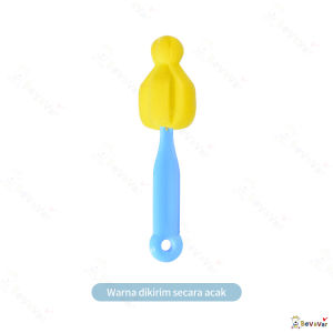 BEVAVAR Sikat Pembersih Dot Botol Susu Dengan Gagang Bahan Spons