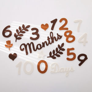 Mamimami Home A Set of Baby Woven Digital Odometry Tablets Can Be Combined with Multiple Months and Days Suitable for Baby Birthday Parties Taking Photos As A Souvenir Suitable for Giving Gifts To Babies