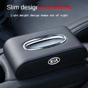KIA Premium Leather Car Tissue Box Suitable For KIA K3 RIO K5 Cerato Picanto Sorento Rondo Sephia Koup high quality