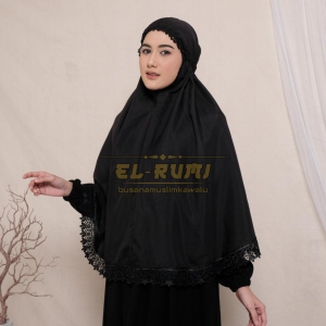 HIJAB BERGO UMROH HAJI ELRUMI JILBAB INSTAN MATT KATUN PREMIUM