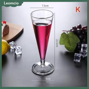 [Leomcio] แก้วค็อกเทลอะคริลิคไม่แตกแก้วไวน์สำหรับงานแต่งงานที่บ้านถ้วยไวน์น้ำผลไม้สีแดงอุปกรณ์สำหรับบาร์